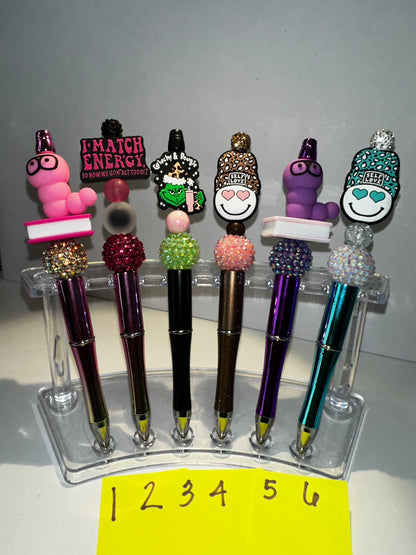 Silicone Focal Beaded Pens 8.00 each