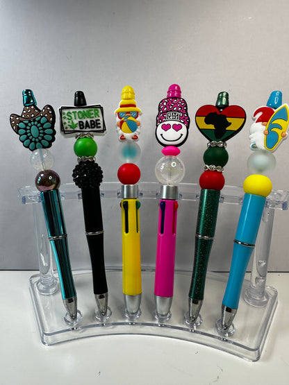 Silicone Focal Beaded Pens 8.00 each