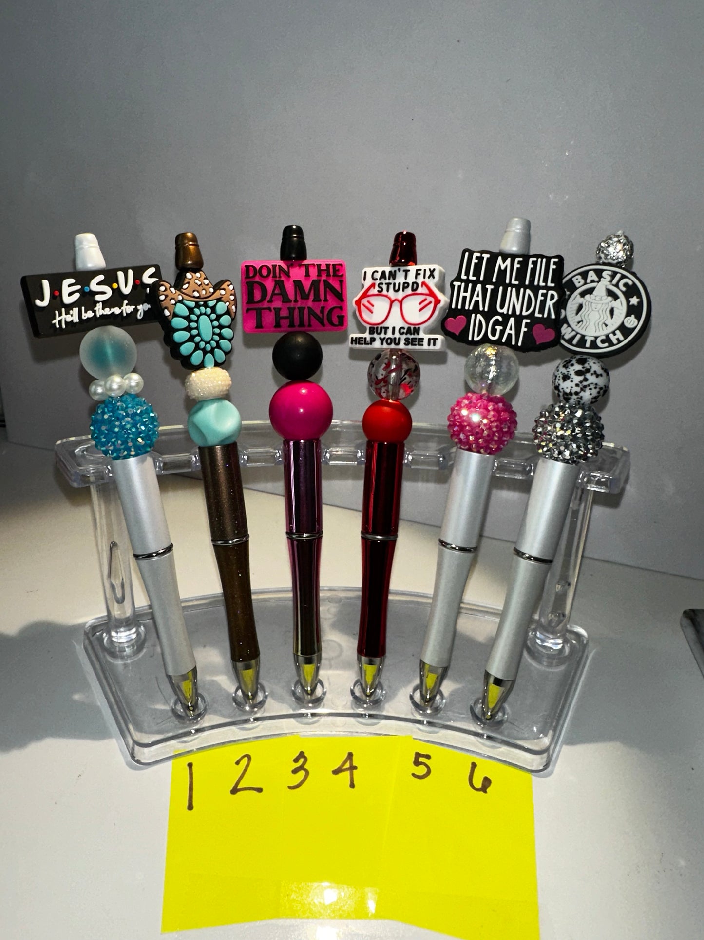 Silicone Focal Beaded Pens 8.00 each