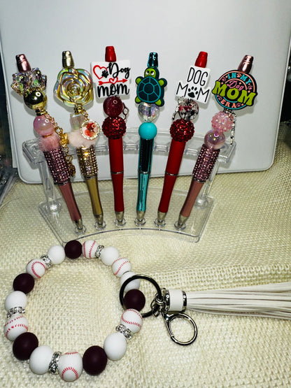 Silicone Focal Beaded Pens 8.00 each