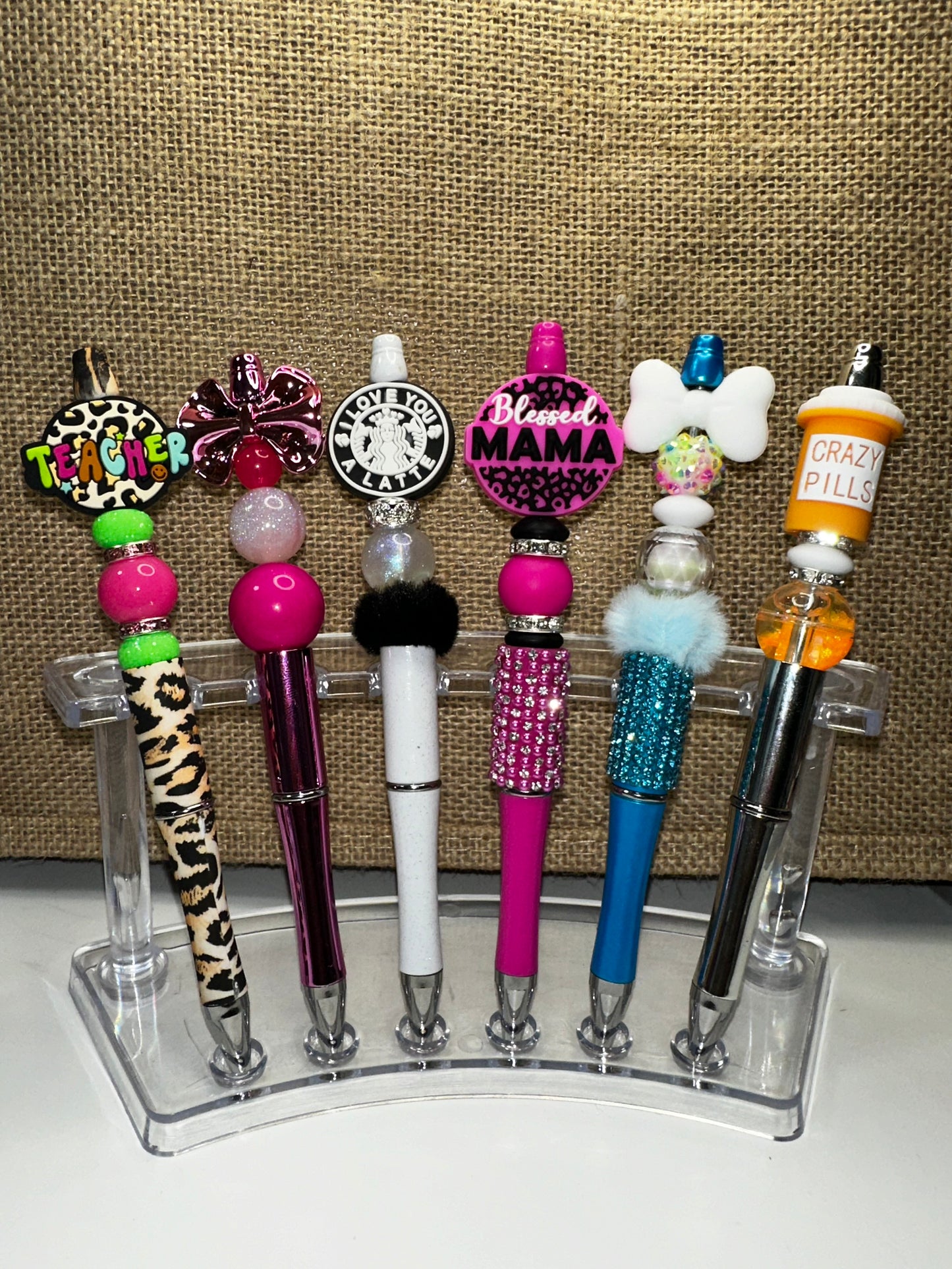 Silicone Focal Beaded Pens 8.00 each