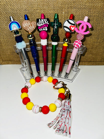 Silicone Focal Beaded Pens 8.00 each