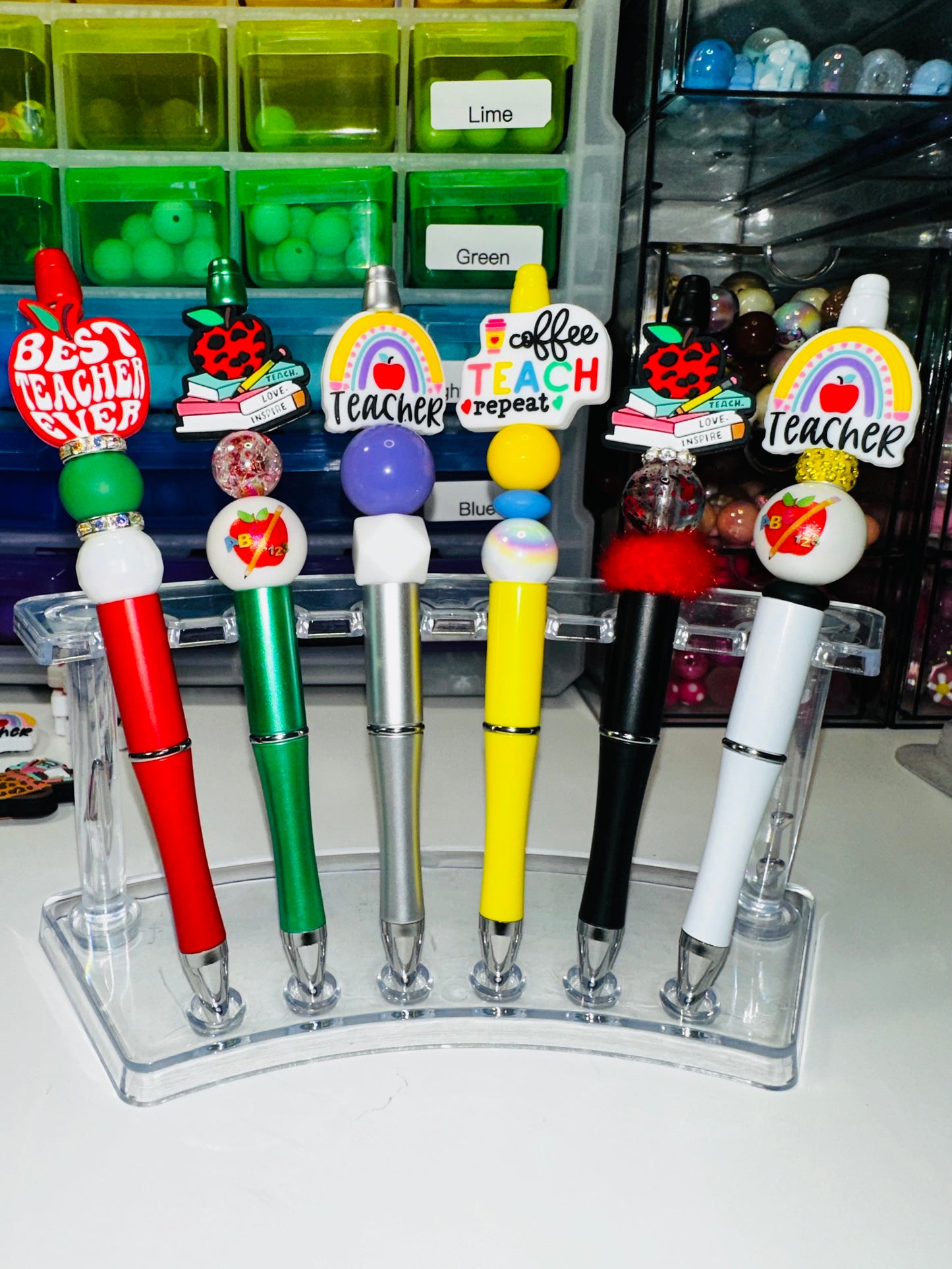 Silicone Focal Beaded Pens 8.00 each