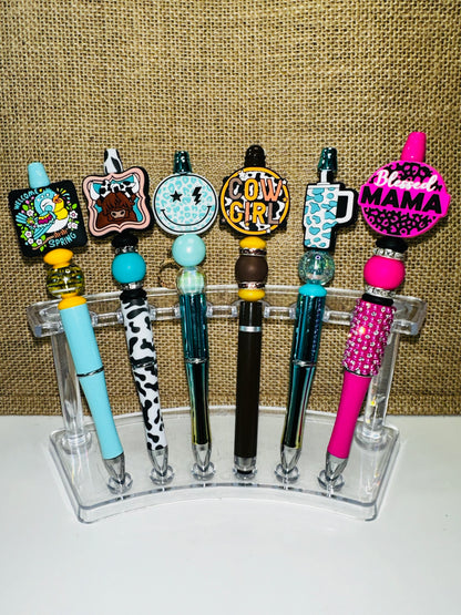 Silicone Focal Beaded Pens 8.00 each